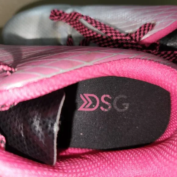 DSG Pink and Silver Soccer Cleats  Girls Size 13 - Picture 11 of 15